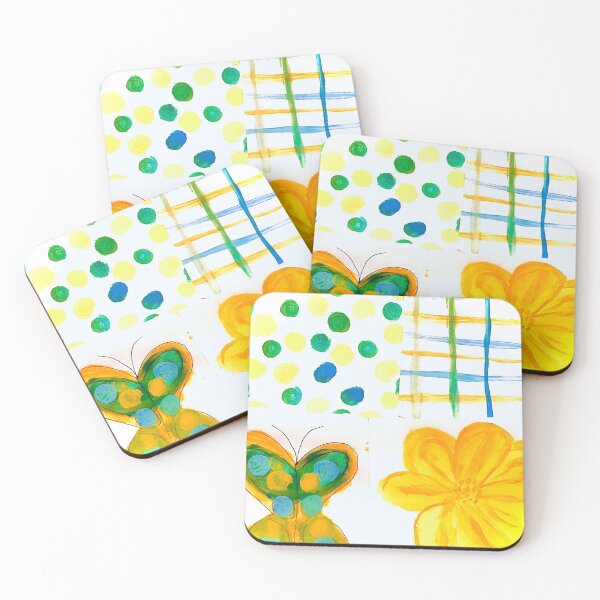Item preview, Butterfly flowers stripes an dots  designed and sold by Tonyasartprints.