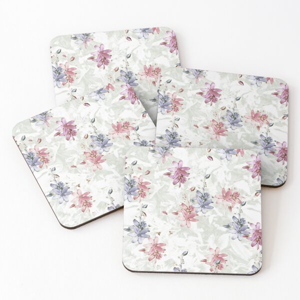 Item preview, Rangoon  creepar flower based patchy abstract glass effect seamless pattern design designed and sold by hutofdesigns.