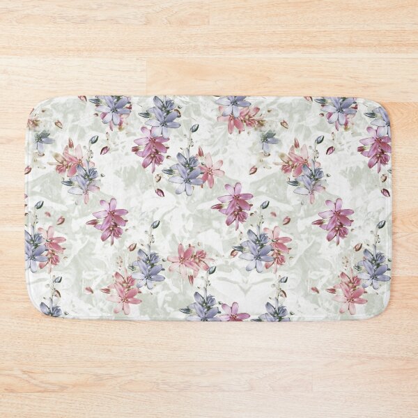 Item preview, Rangoon creepar flower based patchy abstract glass effect seamless pattern design designed and sold by hutofdesigns.
