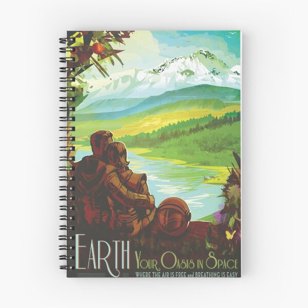 Item preview, EARTH "Your Oasis in Space" United States NASA JPL Space Exploration Visions of the Future   designed and sold by retroposters.