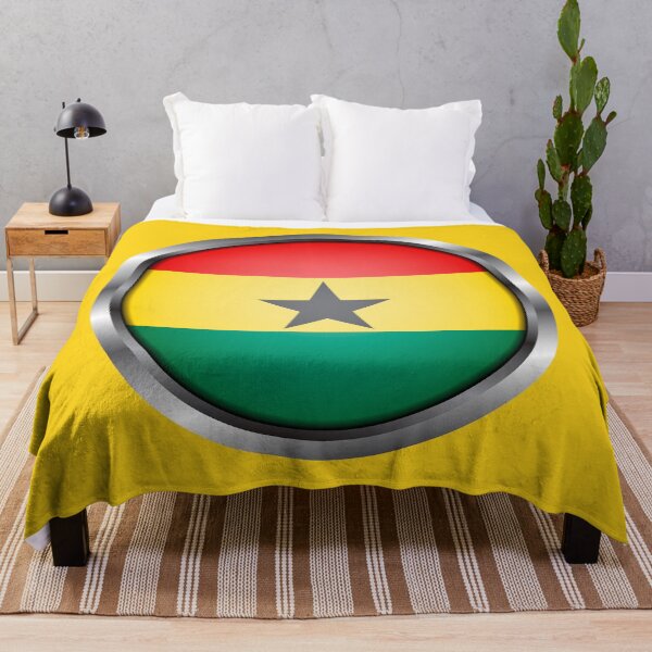 Item preview, Bandera de Ghana marco de metal redondo designed and sold by mattpanta.