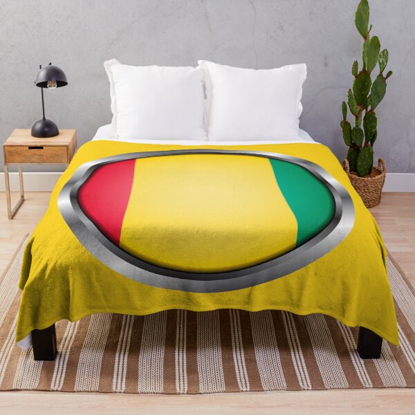 Item preview, Marco de metal redondo de bandera de Guinea designed and sold by mattpanta.