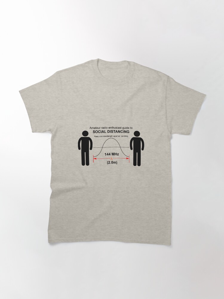 Thumbnail 3 of 7, Classic T-Shirt, Amateur radio Social Distancing designed and sold by Feek.