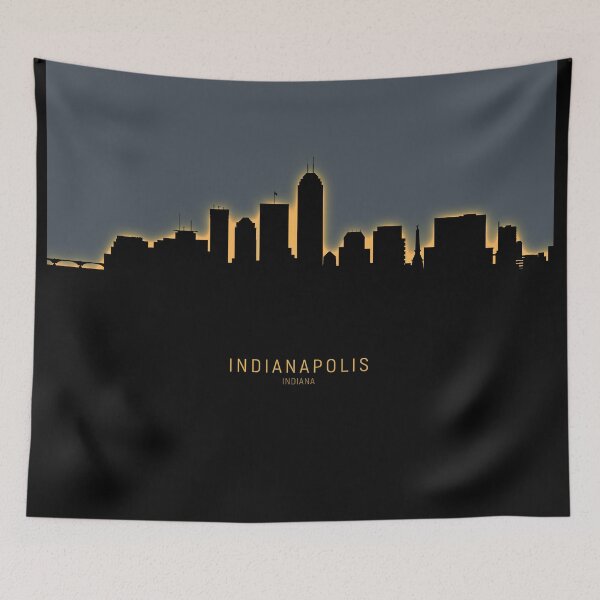 Artikelvorschau, Indianapolis Indiana Skyline entworfen und verkauft von ArtPrints.
