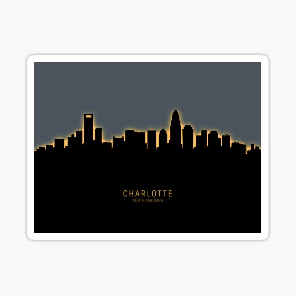 Charlotte Knights PSG Skyline Fridge Magnet