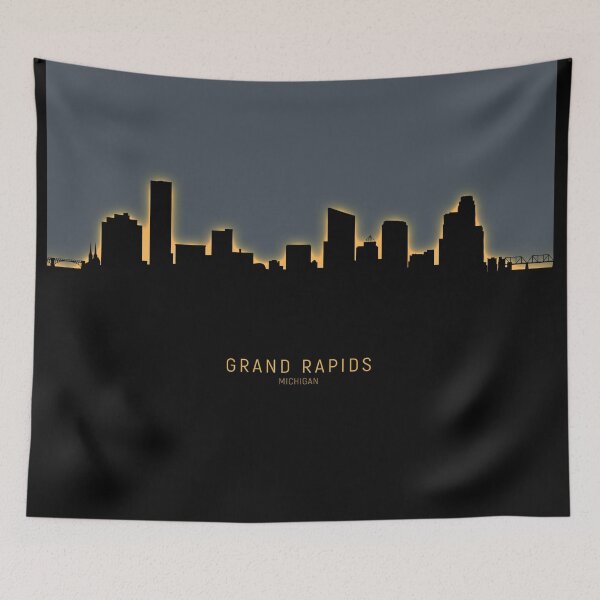Item preview, Grand Rapids Michigan Skyline designed and sold by ArtPrints.