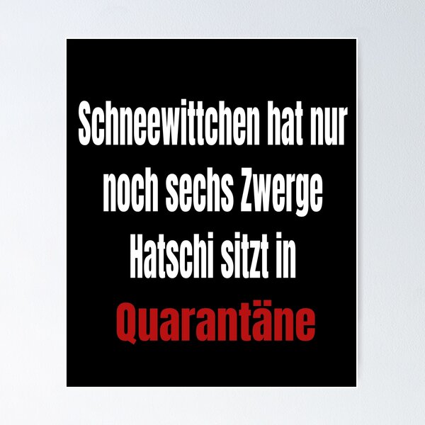 Item preview, Covid-19 Snow White has only six dwarfs Hatschi is in quarantine. designed and sold by fantasyy.