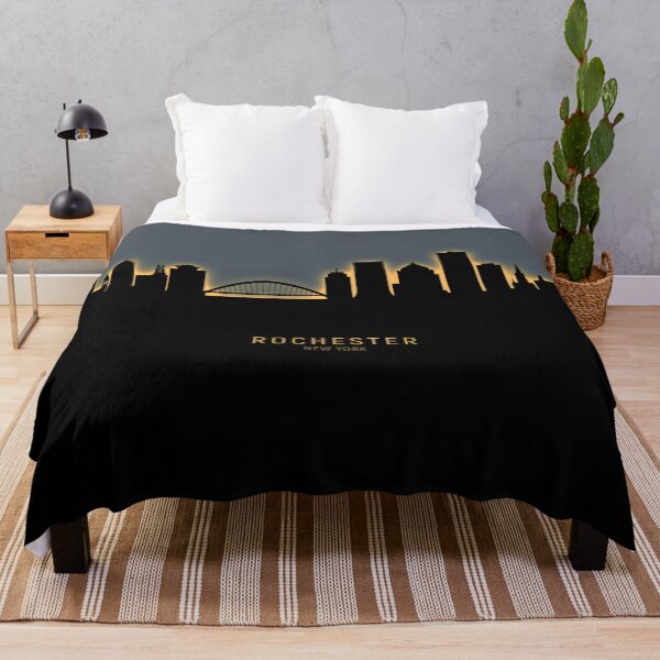 Aperçu de l'œuvre Rochester New York Skyline créée et vendue par ArtPrints.