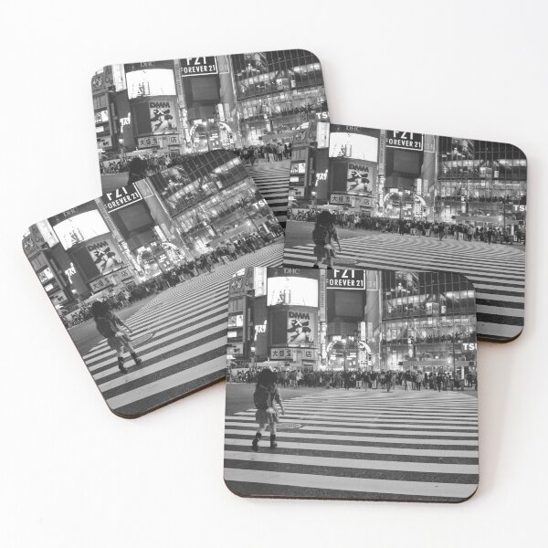 Item preview, Tokyo Shibuya Crossing Black And White designed and sold by MoAndPaul-.