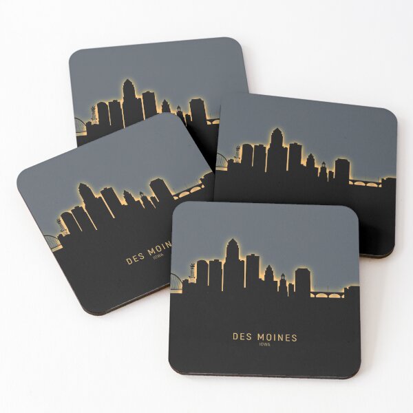 Item preview, Des Moines Iowa Skyline designed and sold by ArtPrints.