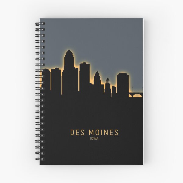 Artikelvorschau, Des Moines Iowa Skyline entworfen und verkauft von ArtPrints.