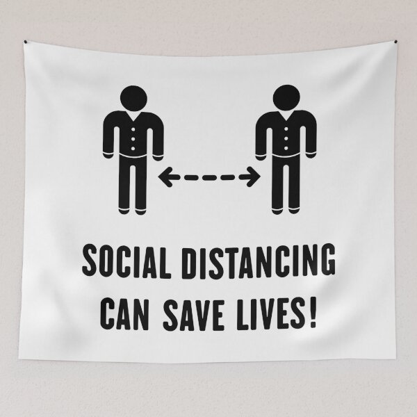 Item preview, Social Distancing Can Save Lives! (Corona Virus / Black) designed and sold by MrFaulbaum.