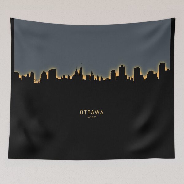 Artikelvorschau, Ottawa Canada Skyline entworfen und verkauft von ArtPrints.