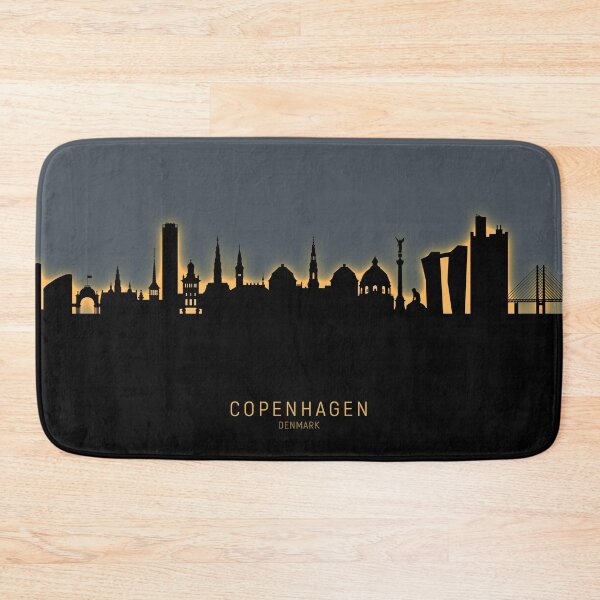 Item preview, Copenhagen Denmark Skyline designed and sold by ArtPrints.