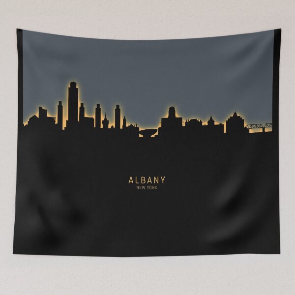 Item preview, Albany New York Skyline designed and sold by ArtPrints.