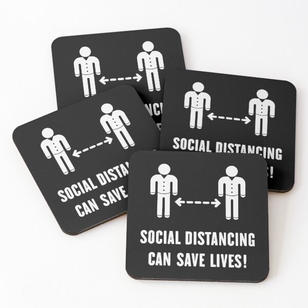Item preview, Social Distancing Can Save Lives! (Corona Virus / White) designed and sold by MrFaulbaum.