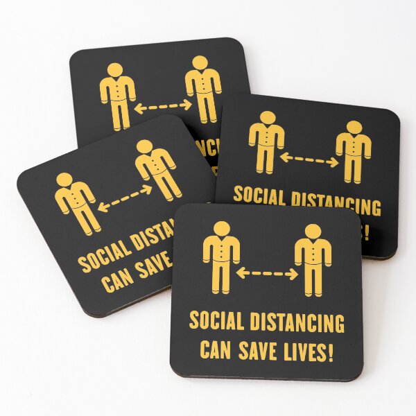 Artikelvorschau, Social Distancing Can Save Lives! (Coronavirus / Gold) entworfen und verkauft von MrFaulbaum.