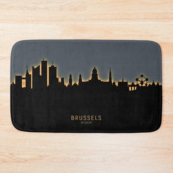 Item preview, Brussels Belgium Skyline designed and sold by ArtPrints.