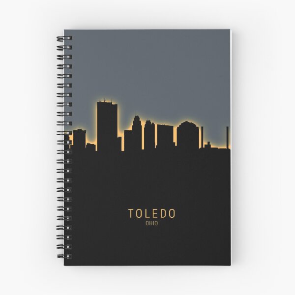 Aperçu de l'œuvre Toledo Ohio Skyline créée et vendue par ArtPrints.