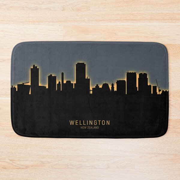 Item preview, Wellington New Zealand Skyline designed and sold by ArtPrints.