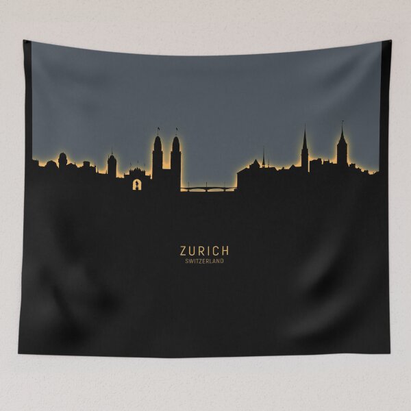 Item preview, Zurich Switzerland Skyline designed and sold by ArtPrints.