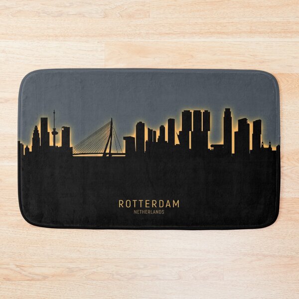 Item preview, Rotterdam The Netherlands Skyline designed and sold by ArtPrints.