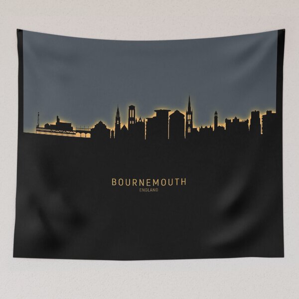 Item preview, Bournemouth England Skyline designed and sold by ArtPrints.