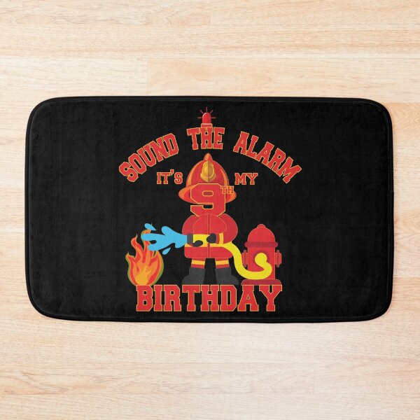 Item preview, Sound The Alarm It's My 9th Birthday 9 Years Old Firefighter product designed and sold by Grabitees.