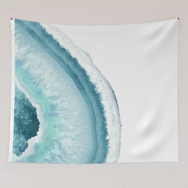 Item preview, Aqua Blue Agate Art 2 designed and sold by dreamprint.
