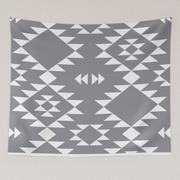 Aperçu de l'œuvre Stylish Grey Aztec Pattern créée et vendue par Nomades.