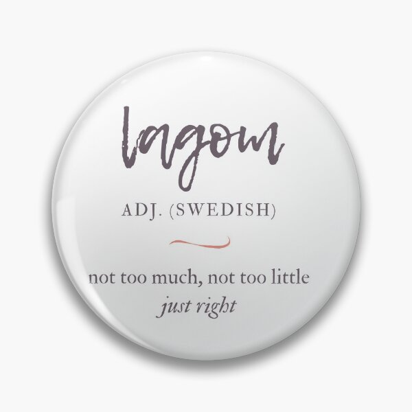 Item preview, lagom designed and sold by gingerginn.
