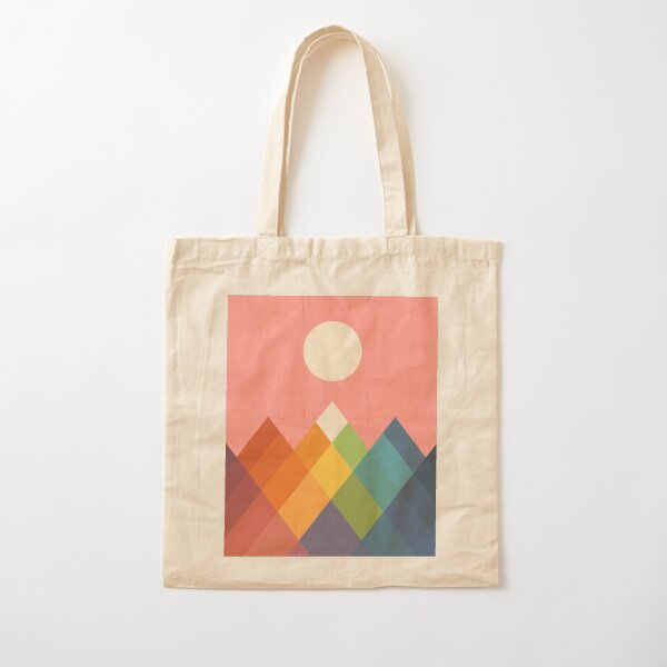 Rainbow Peak Cotton Tote Bag