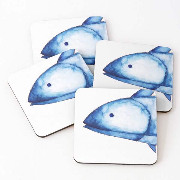 Item preview, Big blue fish designed and sold by Paulina Niemczyk.