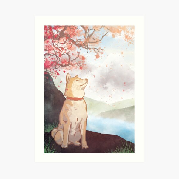 Shiba Inu Lámina artística