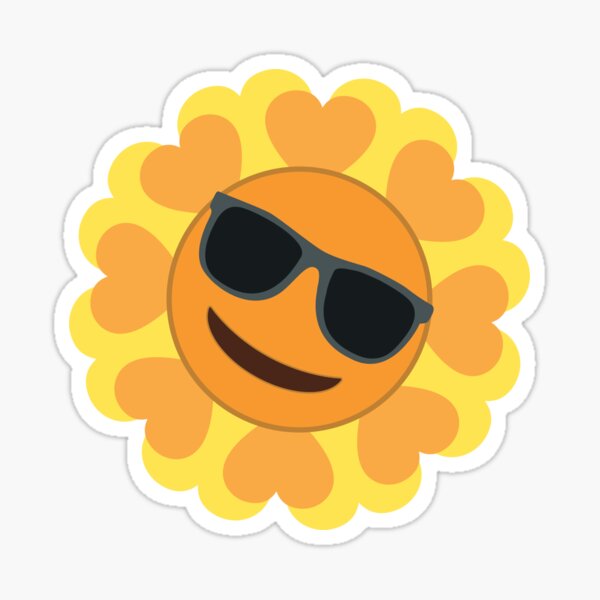"Sunflower Emoji " Sticker for Sale by TronLe Redbubble