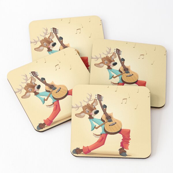 Item preview, Rock star Reindeer playing Guitar designed and sold by Eskitus Fashion.