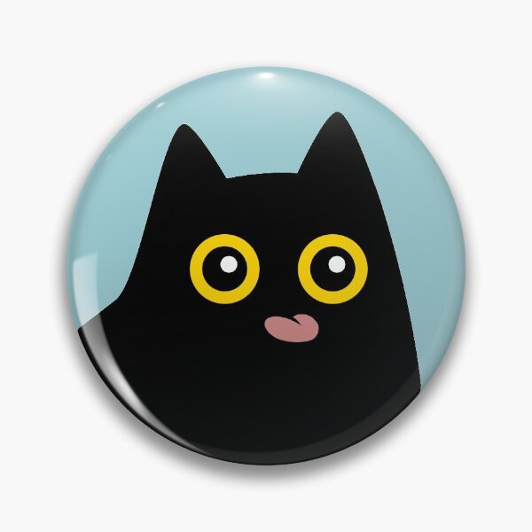 Item preview, Copia de Black cat with tongue out designed and sold by LuchQueen.