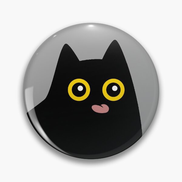 Item preview, Black cat with tongue out designed and sold by LuchQueen.