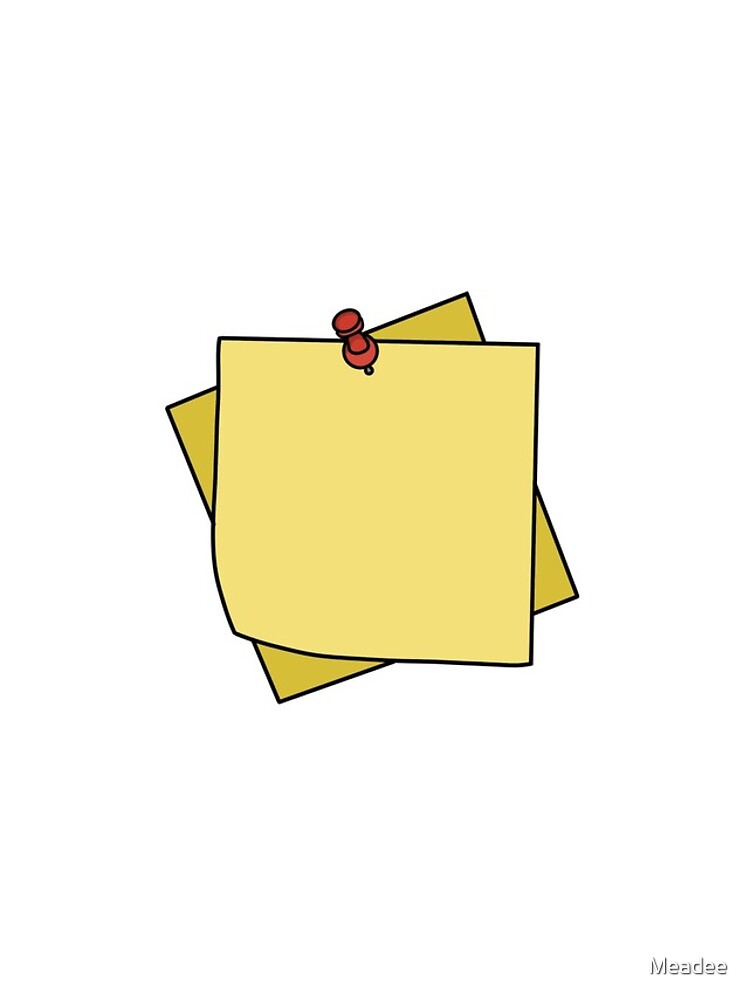 Thumbnail 4 of 4, iPhone Case, Yellow Sticky Post It Note Sticker designed and sold by Meadee.