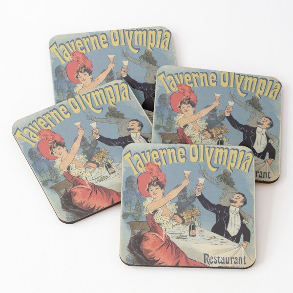 Item preview, French Paris Restaurant advert by Chéret 1899 designed and sold by aapshop.