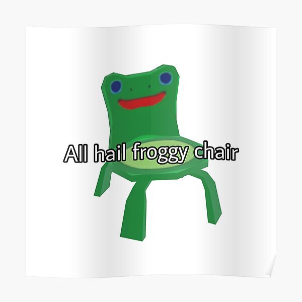 Froggy Chair Posters Redbubble
