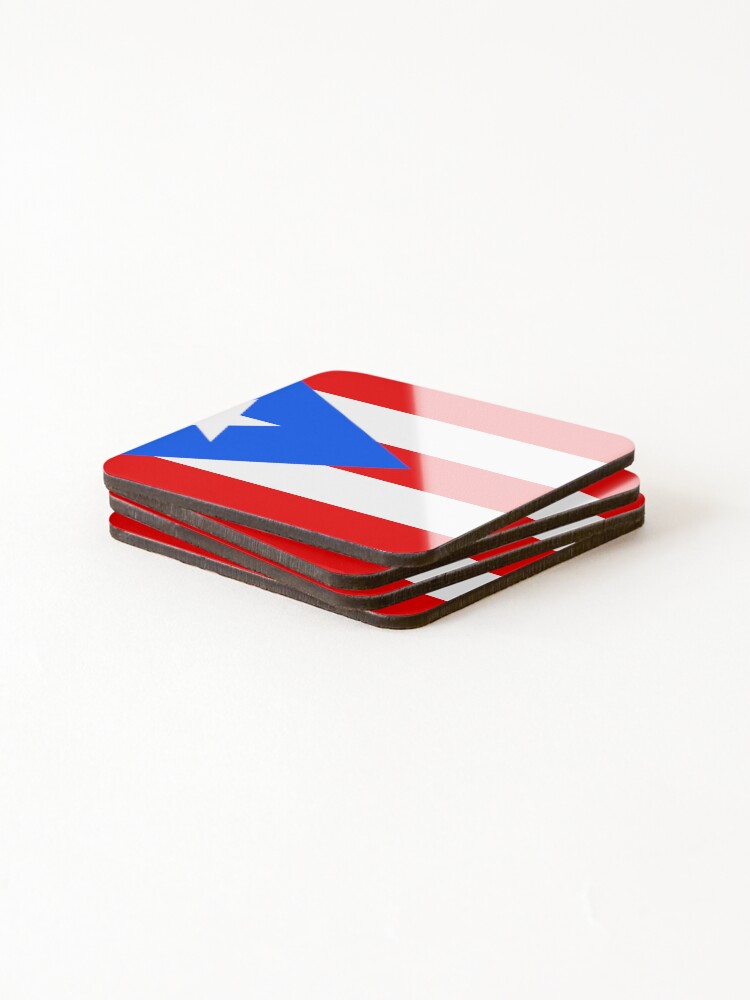 Thumbnail 4 of 5, Coasters (Set of 4), Puerto Rican Flag - Bandera de Puerto Rico designed and sold by RBEnt.
