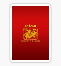 Chinese New Year of The Horse 2014 Sticker