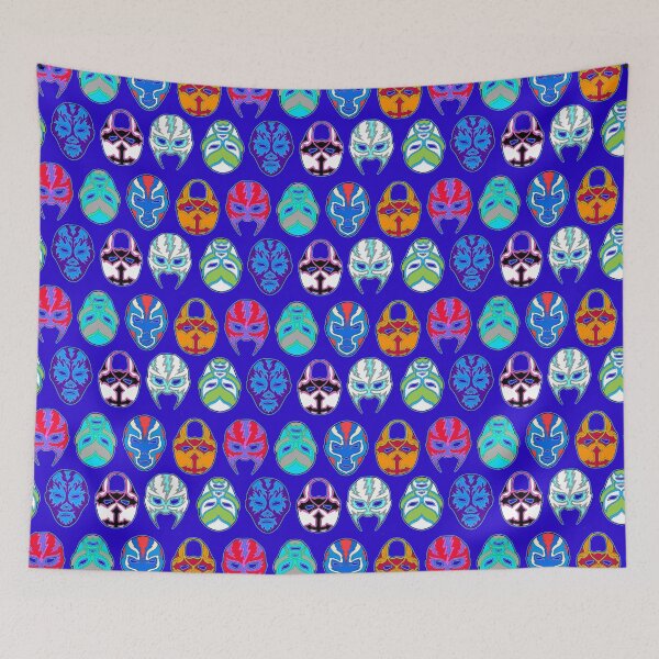 Item preview, luchador masks designed and sold by Salt & Keep.
