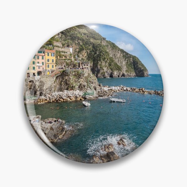 Item preview, Riomaggiore Cinque Terre Italy Gathering Place designed and sold by PhotoArt by Joan Carroll.