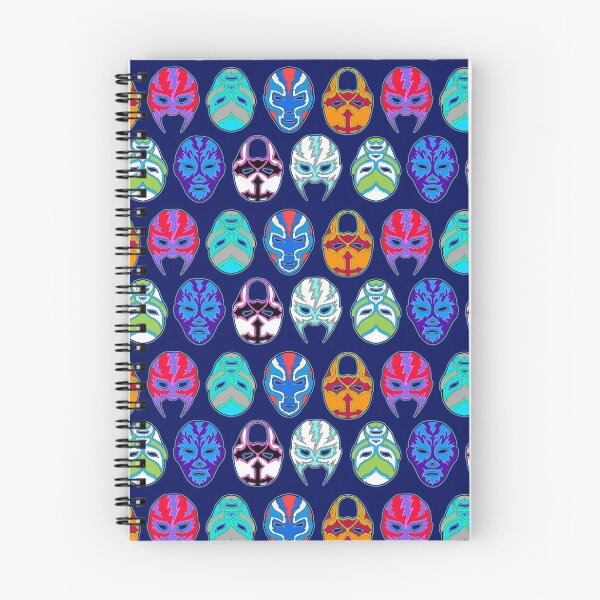 Item preview, luchador masks on navy designed and sold by Salt & Keep.