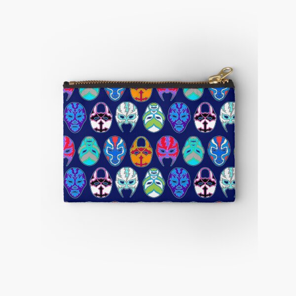 Item preview, luchador masks on navy designed and sold by Salt & Keep.