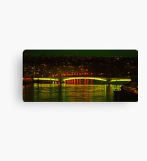 Wandsworth Bridge at Night - A Golden Gate Canvas Print
