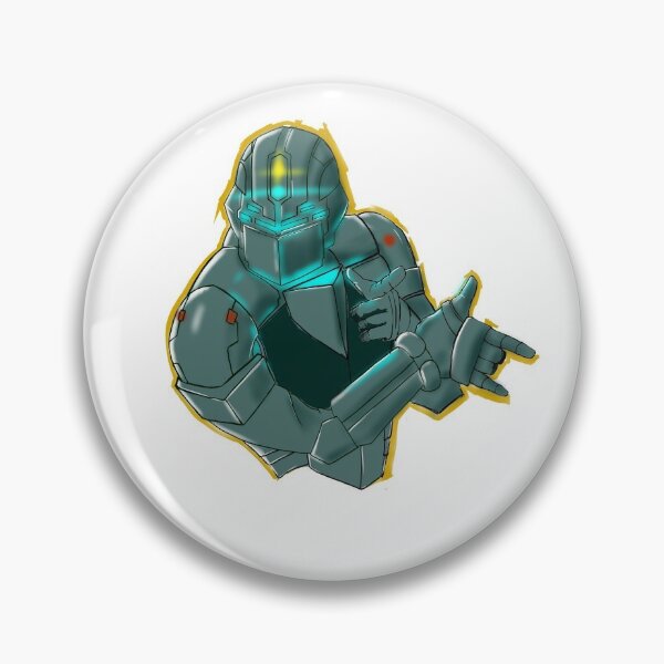 Dead Space Pins And Buttons Redbubble - roblox dead space helmet
