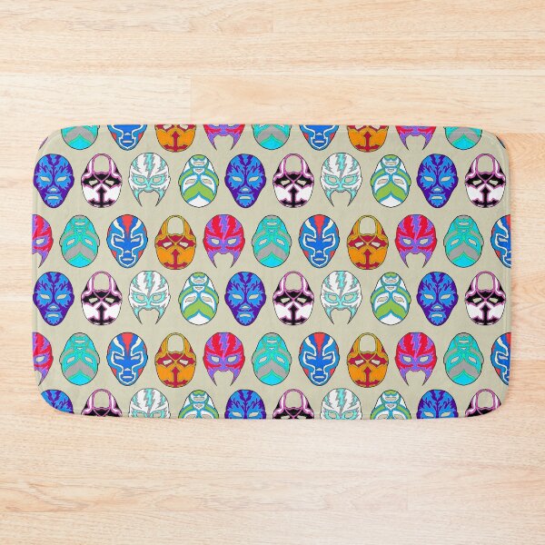 Item preview, luchador masks on sand designed and sold by Salt & Keep.